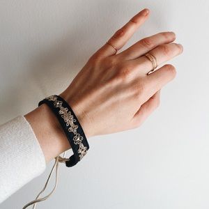 Scotch & Soda Leather Tie Bracelet